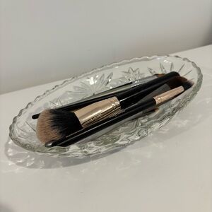 CRYSTAL bowl vintage cut crystal dish tray many uses trinket bowl